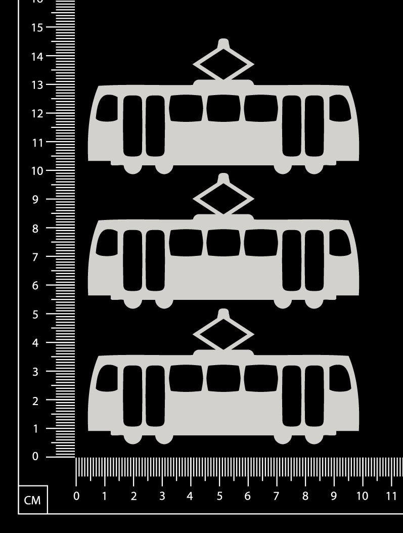 Tram - White Chipboard