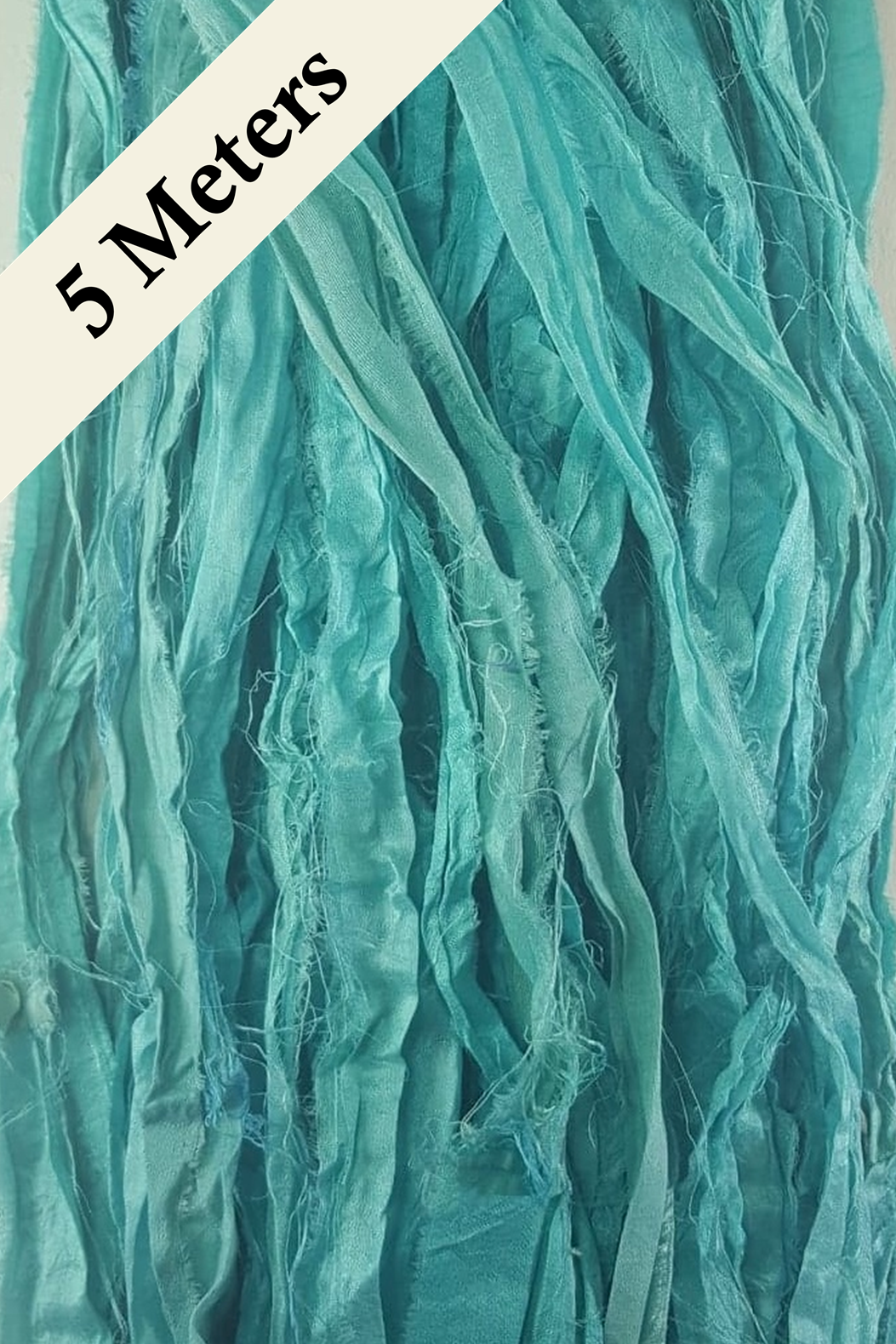 Reclaimed Sari Silk Ribbon - Tranquillity - 5m Pack