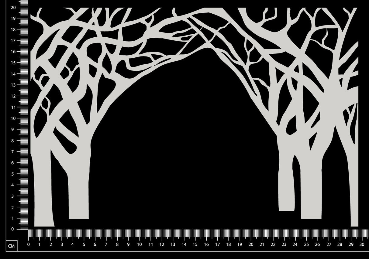 Tree Arch - Large - White Chipboard