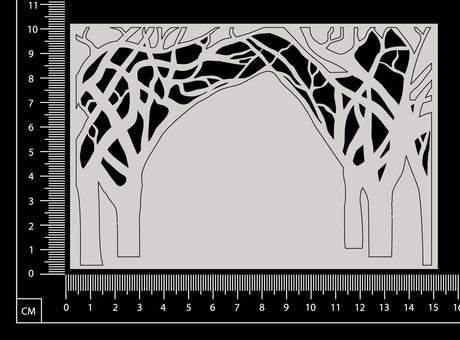 Tree Arch - Small - White Chipboard