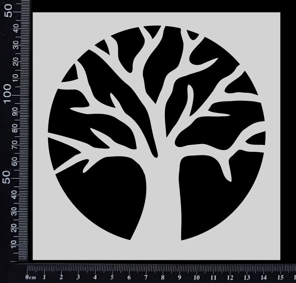 Tree of life - stencil - 150mm x 150mm – whichcraft do you do