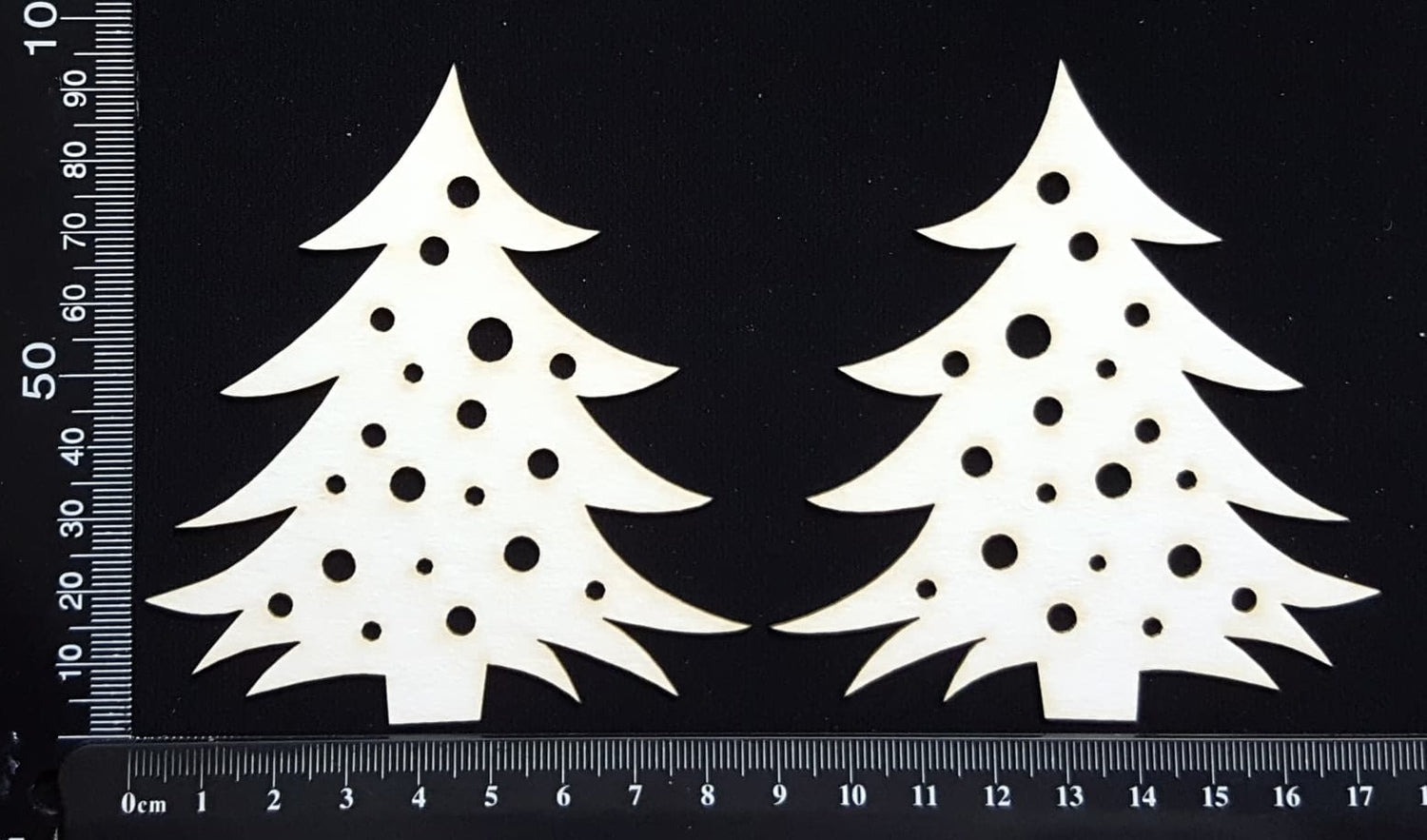 Trees Set - A - White Chipboard