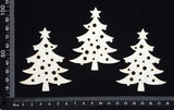 Trees Set - H - White Chipboard