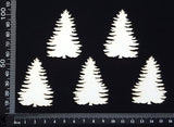 Trees Set - L - White Chipboard