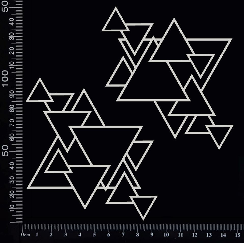 Triangle Mesh Set - Small - White Chipboard