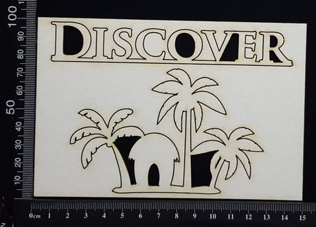 Tropical Scene - Discover - White Chipboard