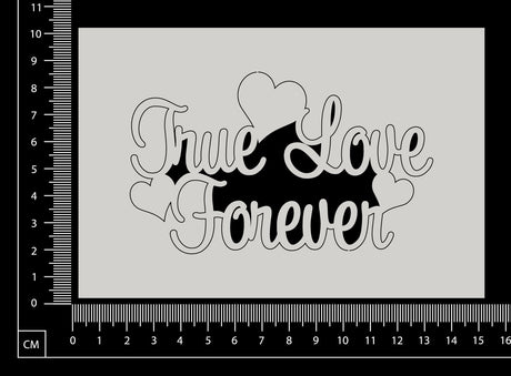 True Love Forever - White Chipboard