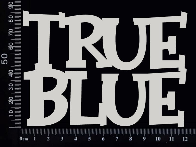 True Blue - White Chipboard