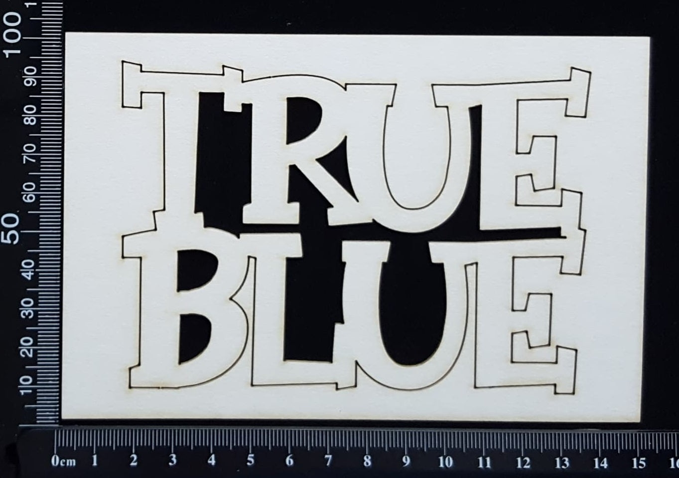 True Blue - White Chipboard