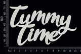 Tummy Time - B - White Chipboard