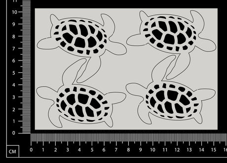 Turtles Set - A - White Chipboard