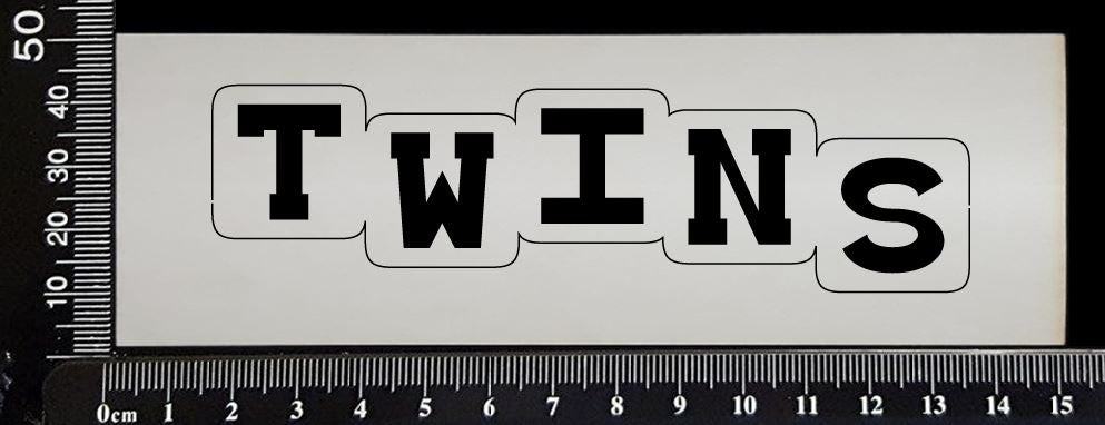 Twins - A - White Chipboard