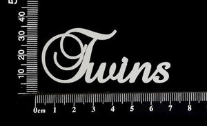 Elegant Word - Twins - White Chipboard