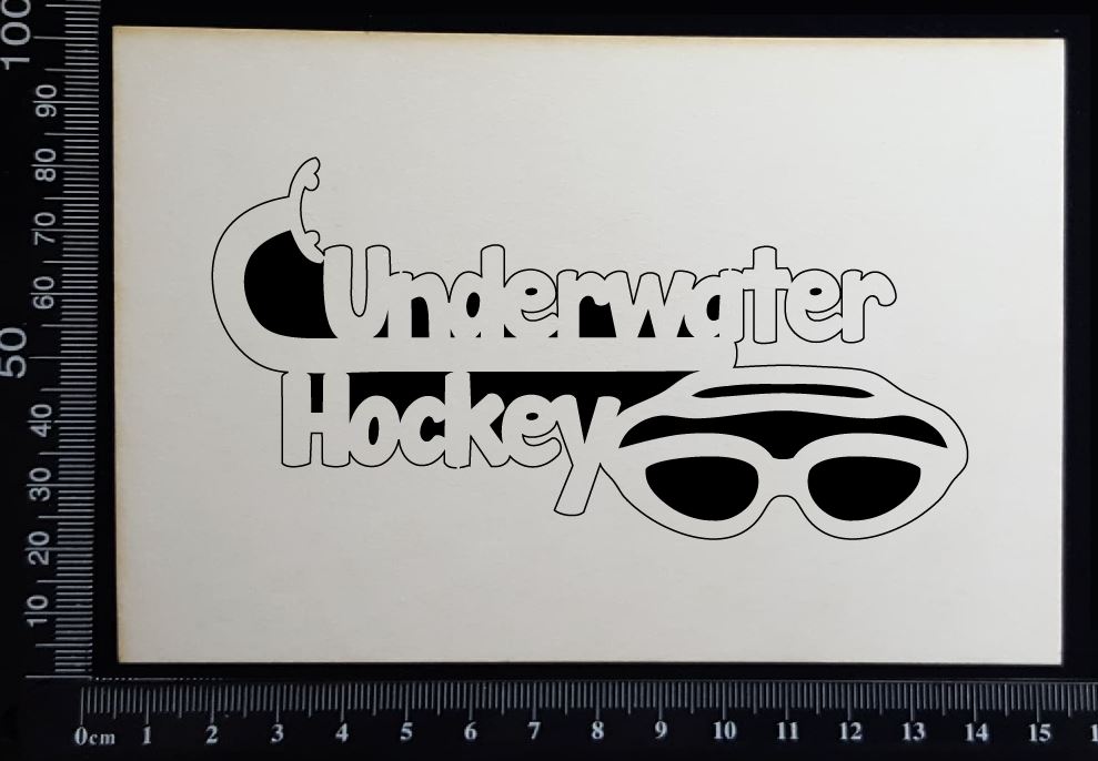 Underwater Hockey - White Chipboard