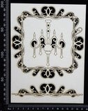 Victorian Frame Set - White Chipboard