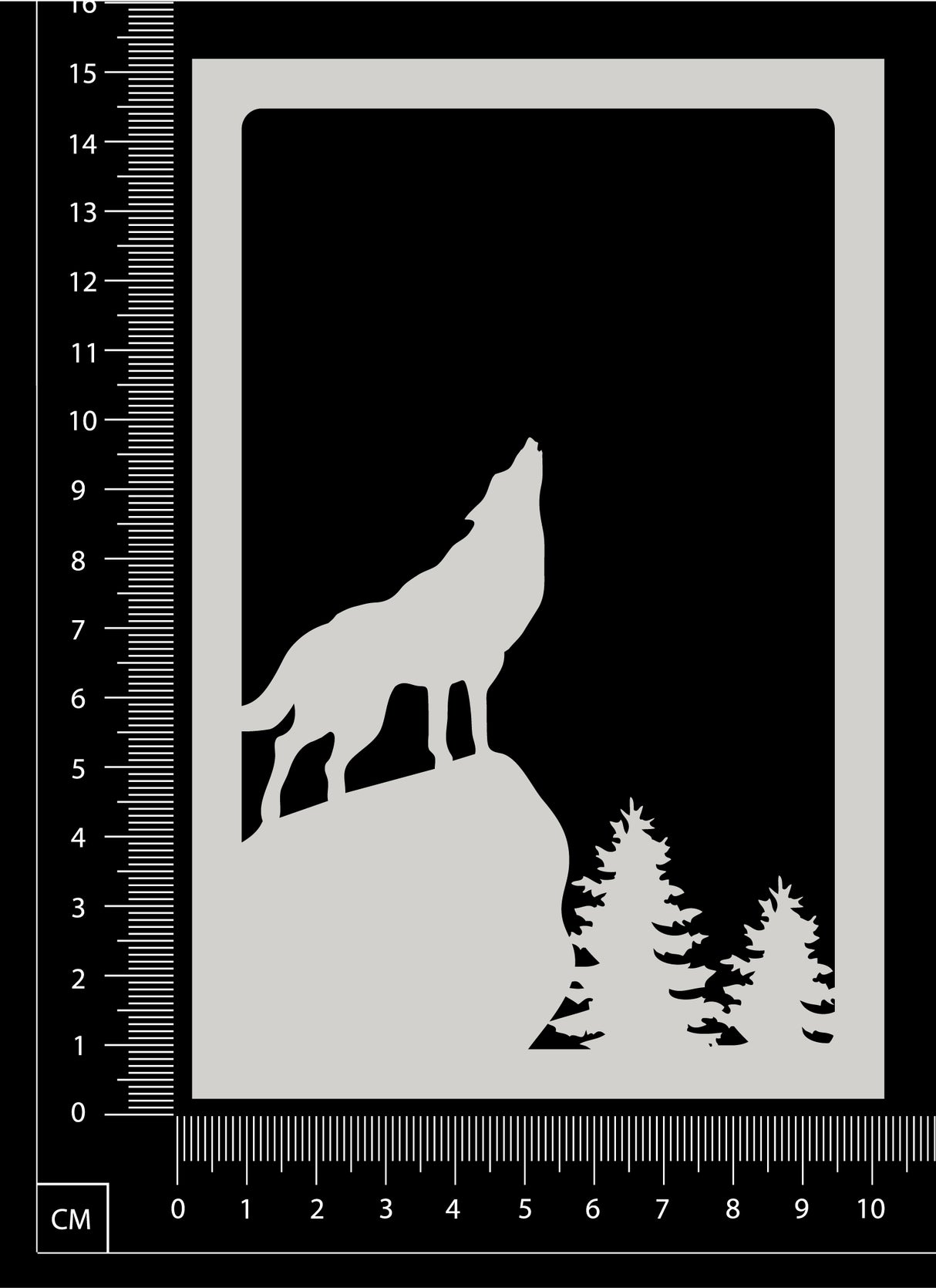 Scenic Frame - Wolf - White Chipboard