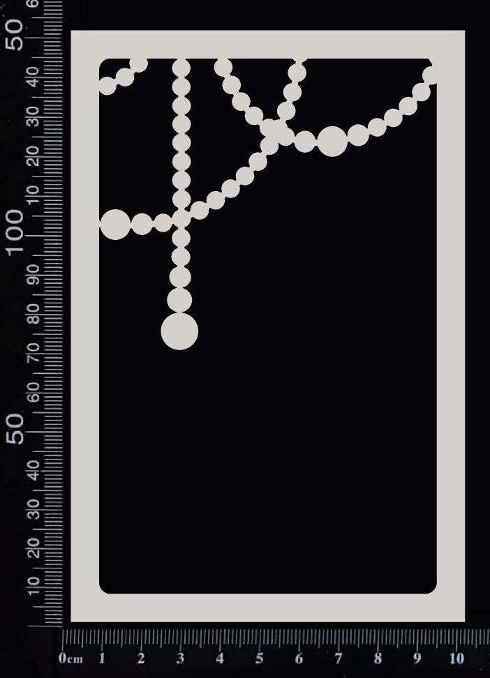 Scenic Frame - Pearl Strings - White Chipboard