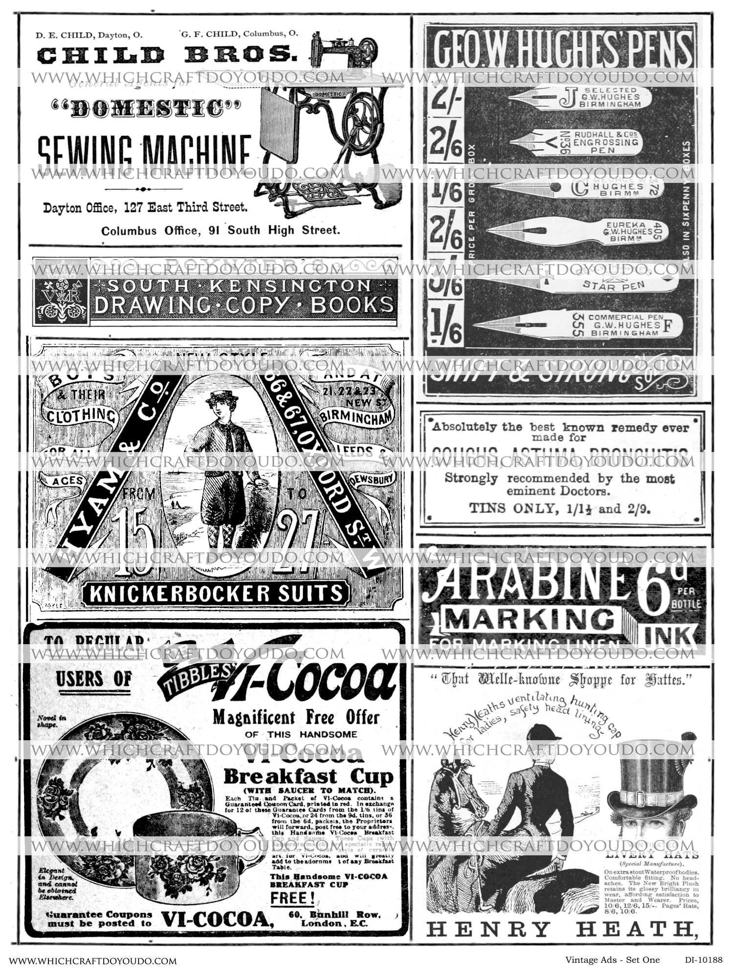 Vintage Ads - Set One - DI-10188 - Digital Download