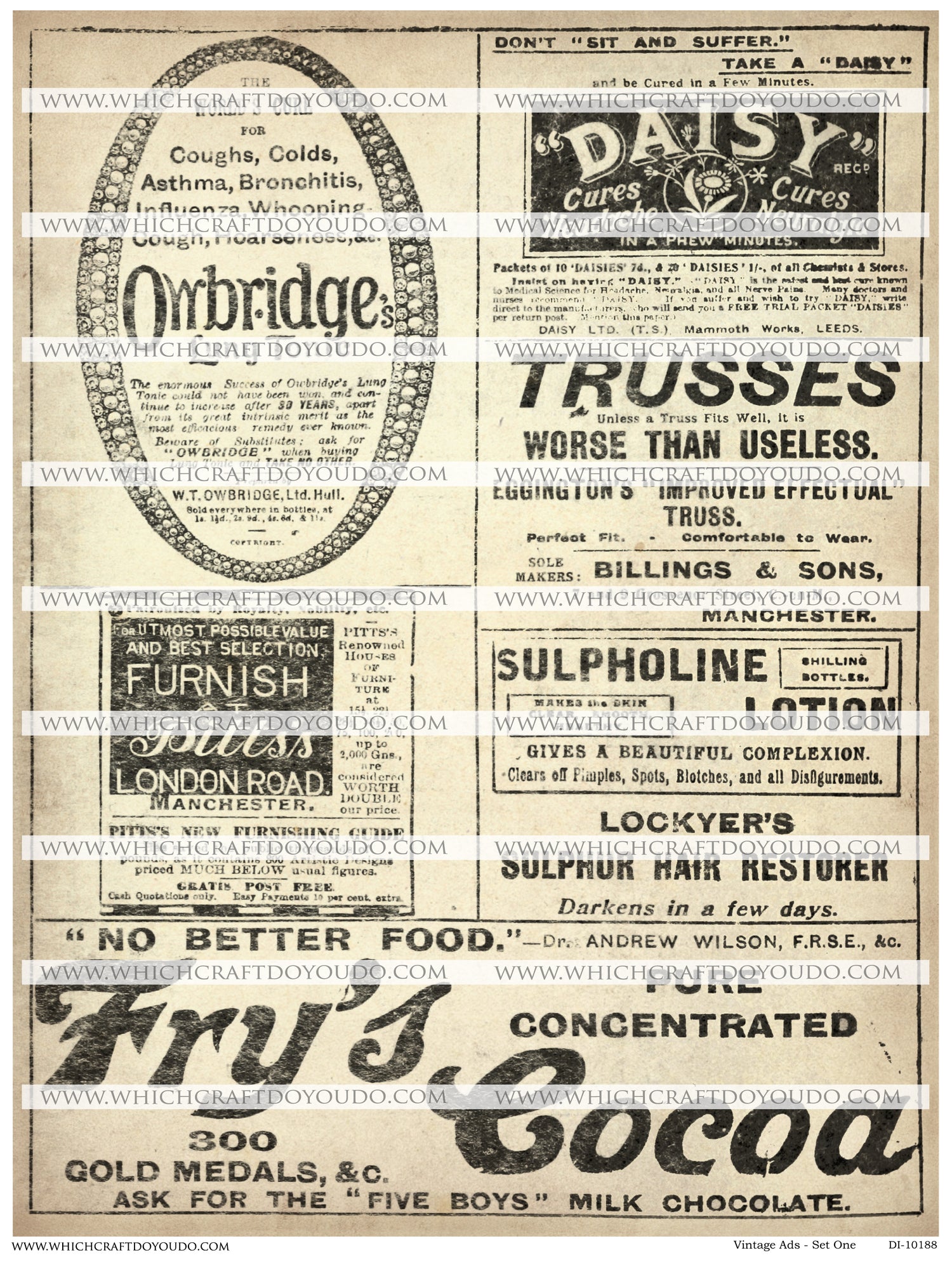 Vintage Ads - Set One - DI-10188 - Digital Download