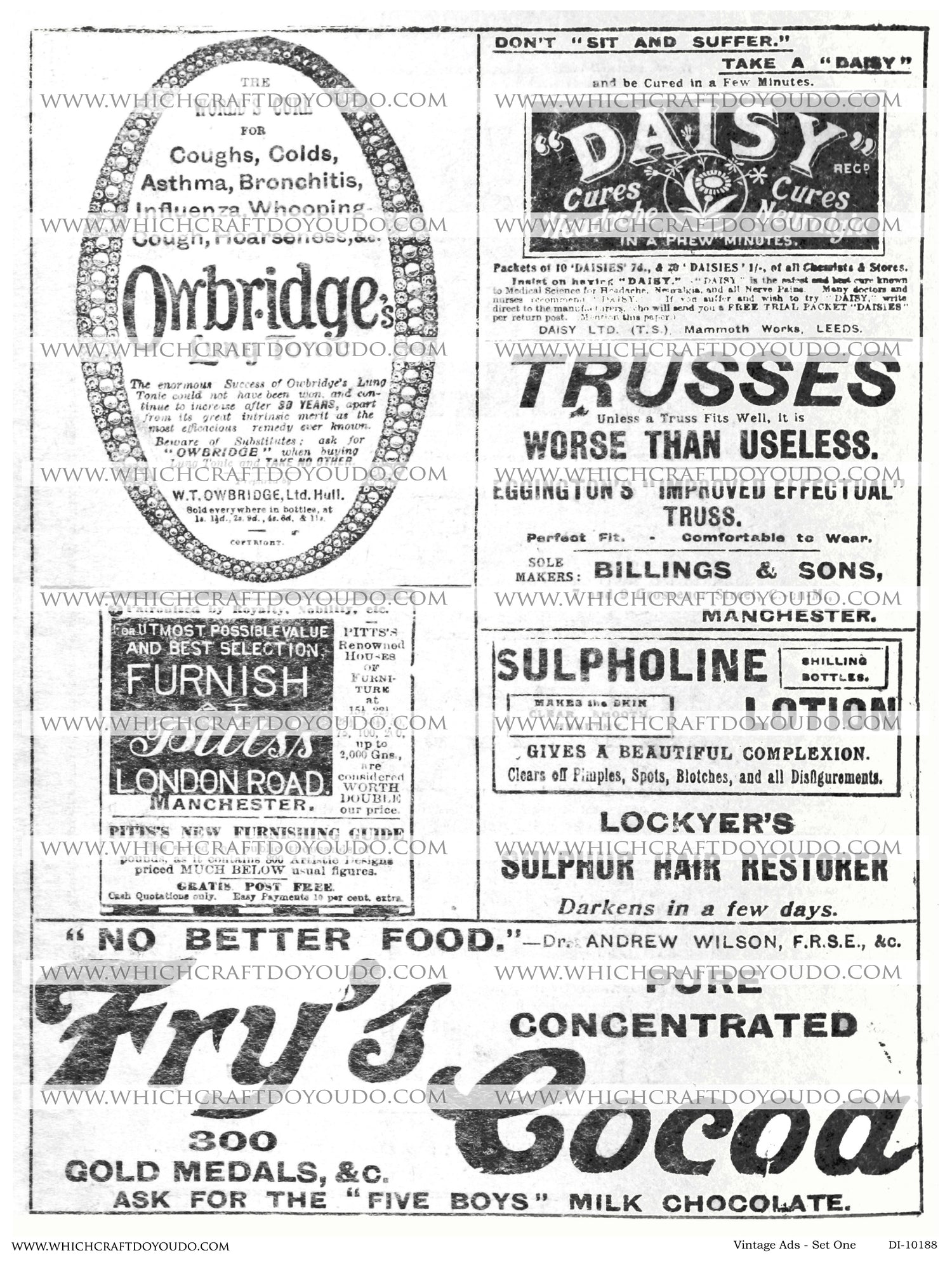 Vintage Ads - Set One - DI-10188 - Digital Download