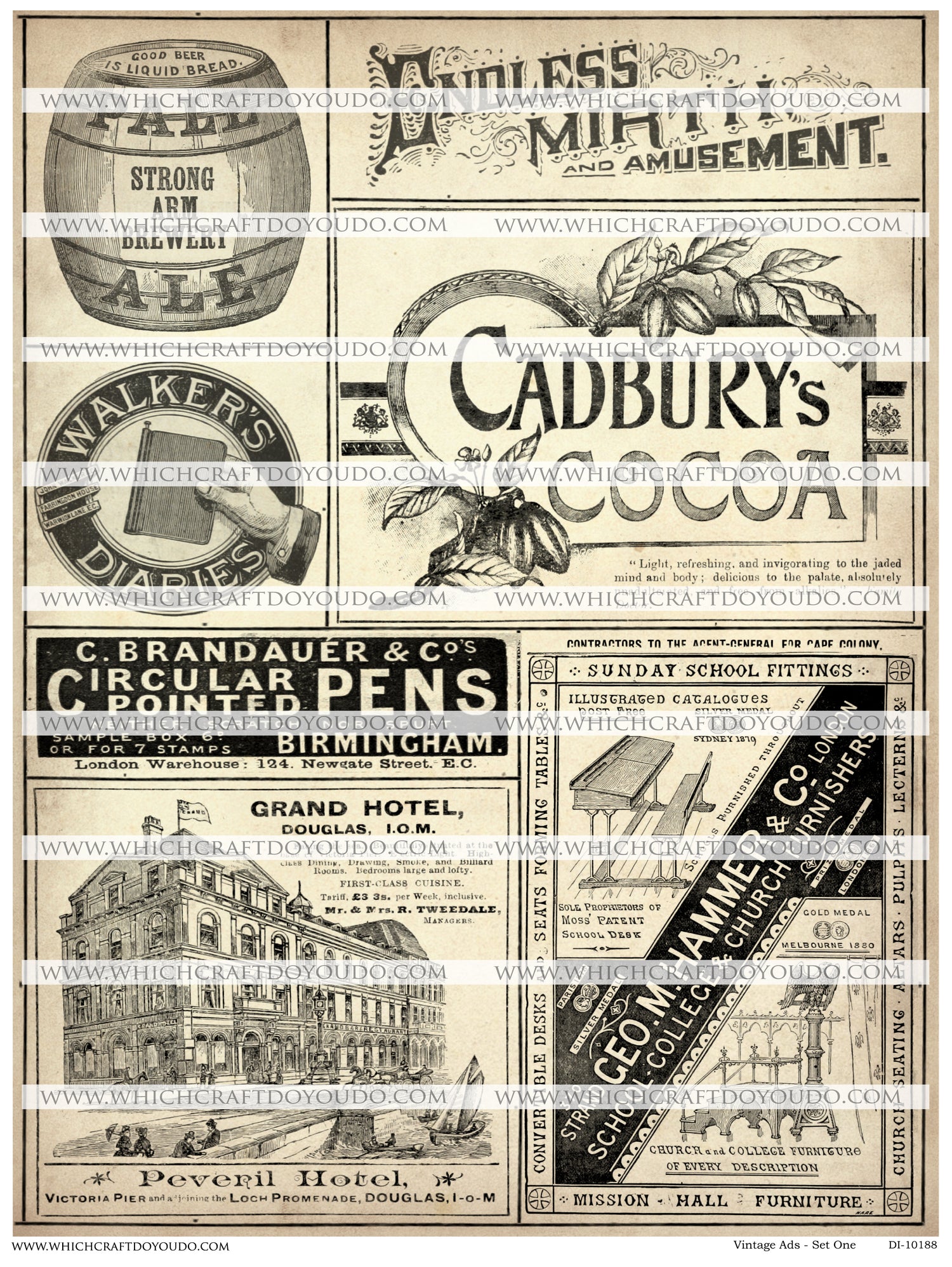 Vintage Ads - Set One - DI-10188 - Digital Download