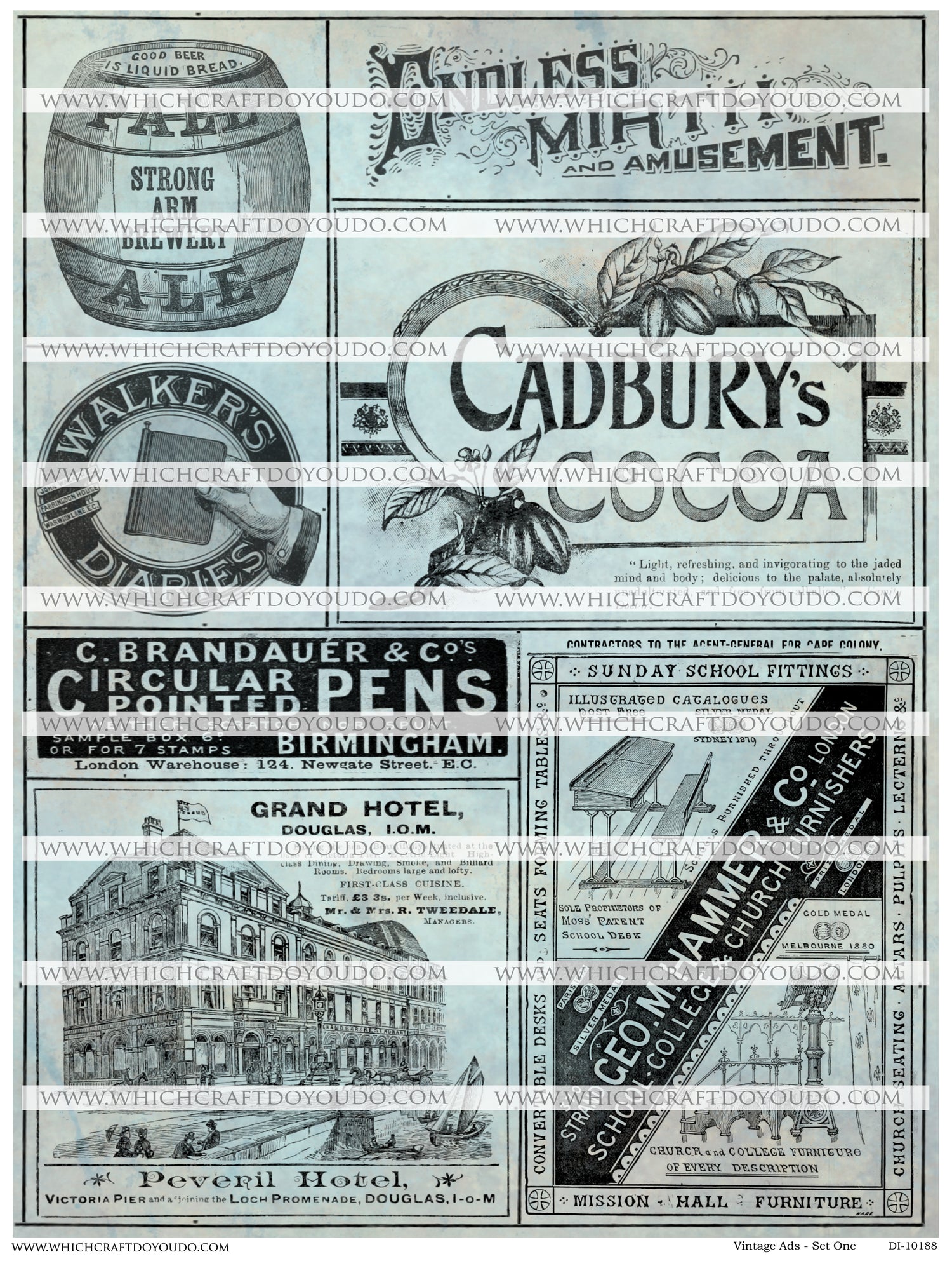 Vintage Ads - Set One - DI-10188 - Digital Download