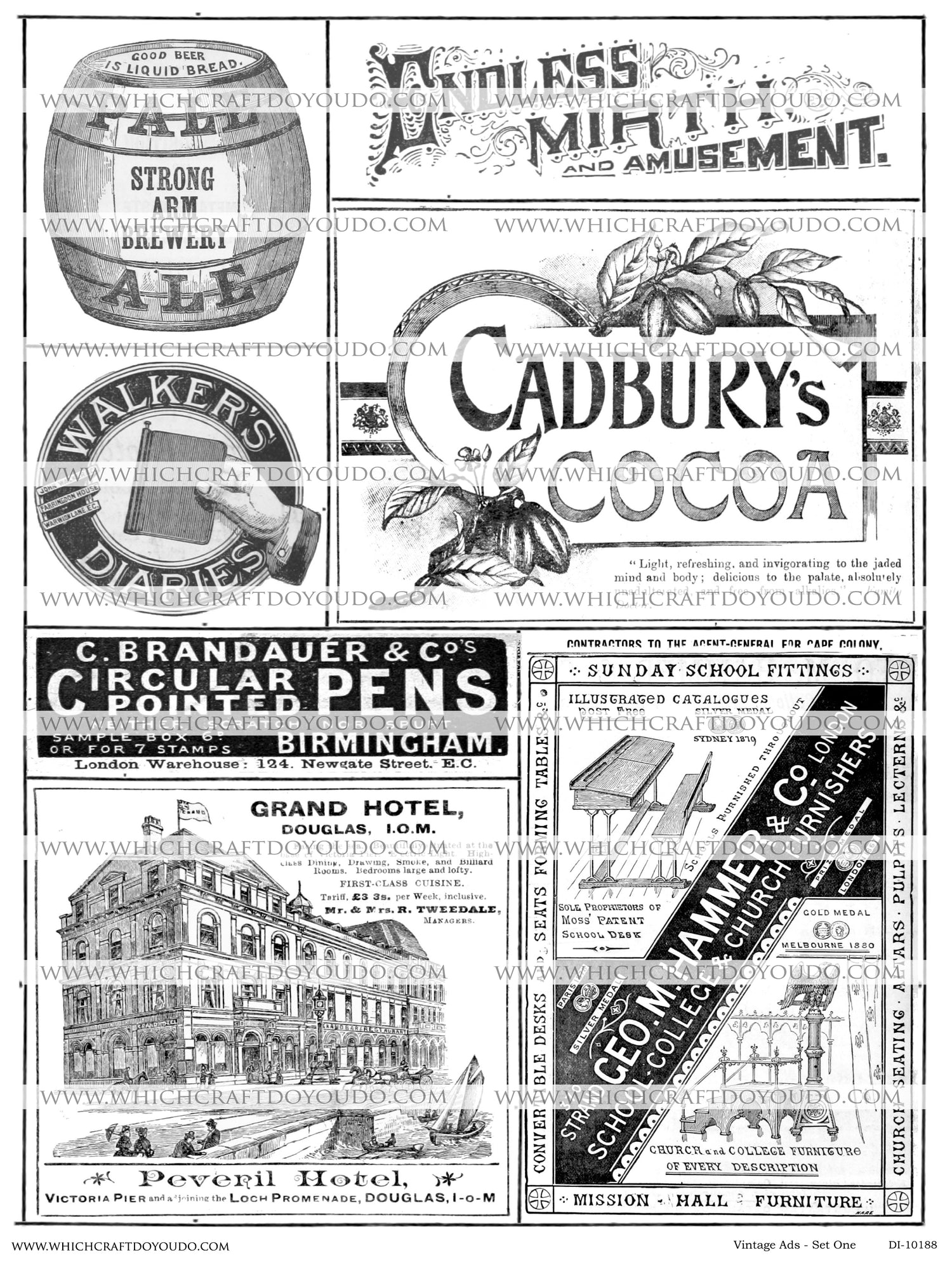 Vintage Ads - Set One - DI-10188 - Digital Download