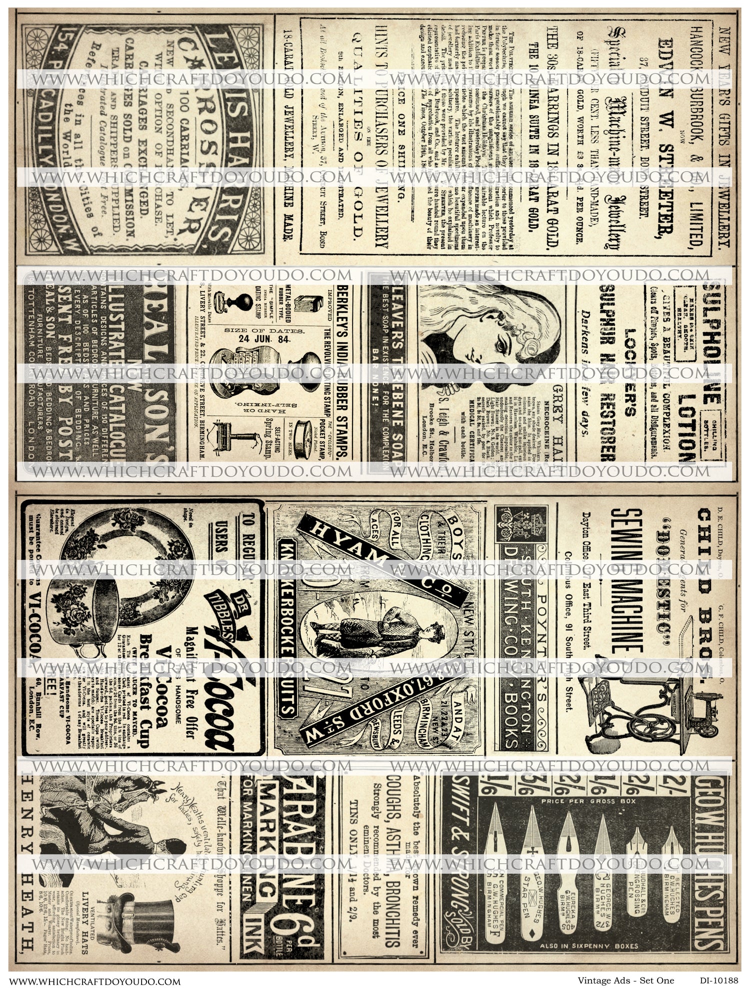 Vintage Ads - Set One - DI-10188 - Digital Download