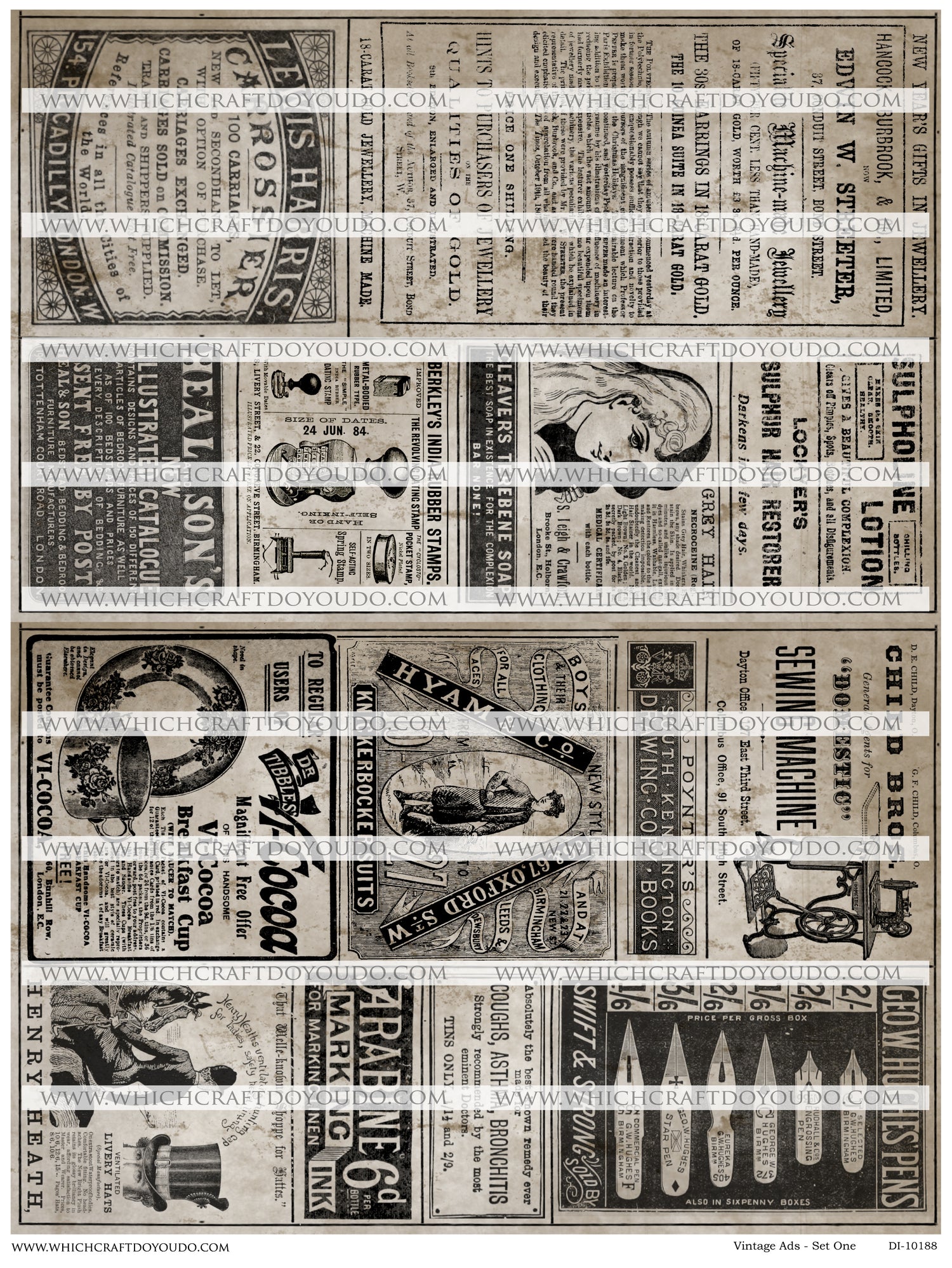 Vintage Ads - Set One - DI-10188 - Digital Download