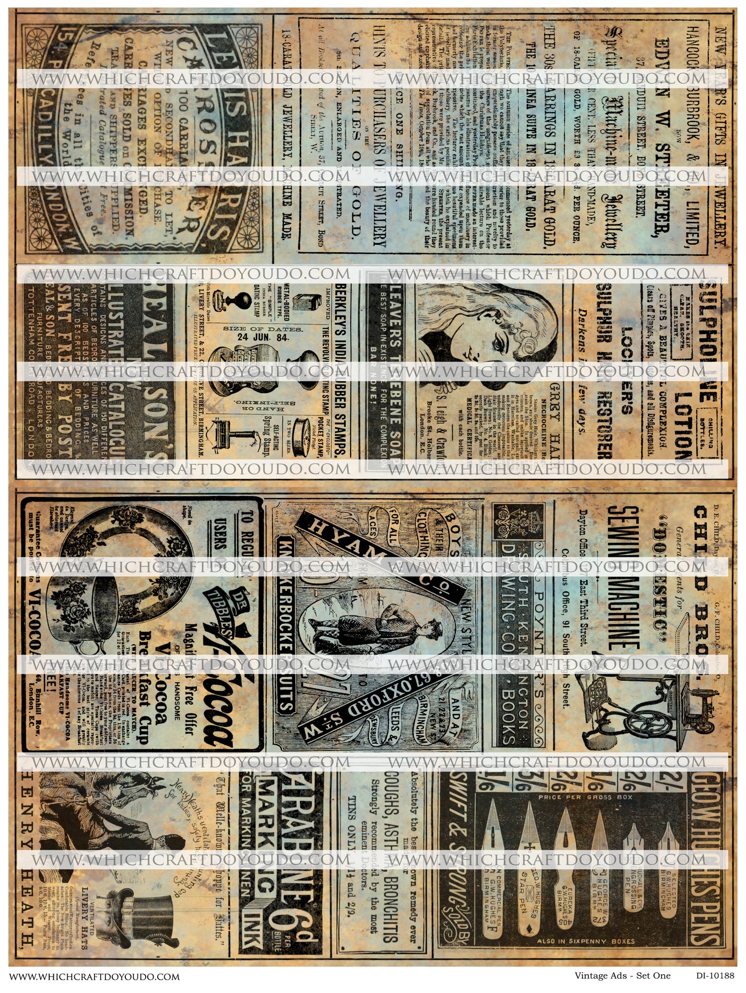 Vintage Ads - Set One - DI-10188 - Digital Download