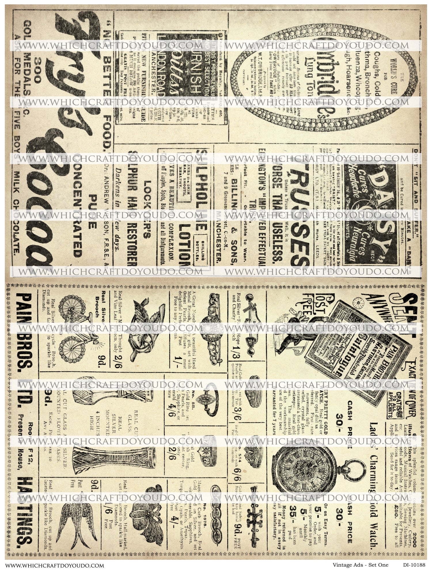 Vintage Ads - Set One - DI-10188 - Digital Download