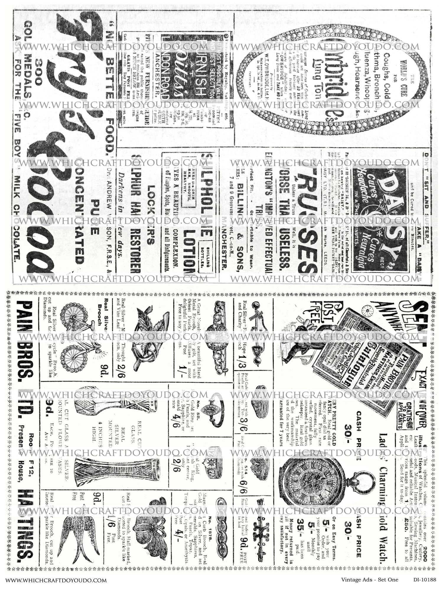 Vintage Ads - Set One - DI-10188 - Digital Download