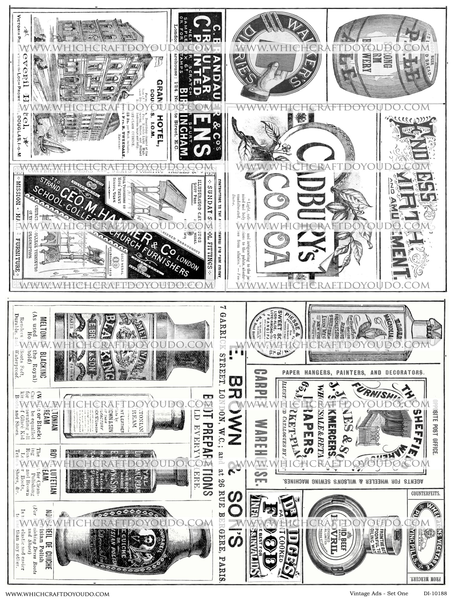 Vintage Ads - Set One - DI-10188 - Digital Download