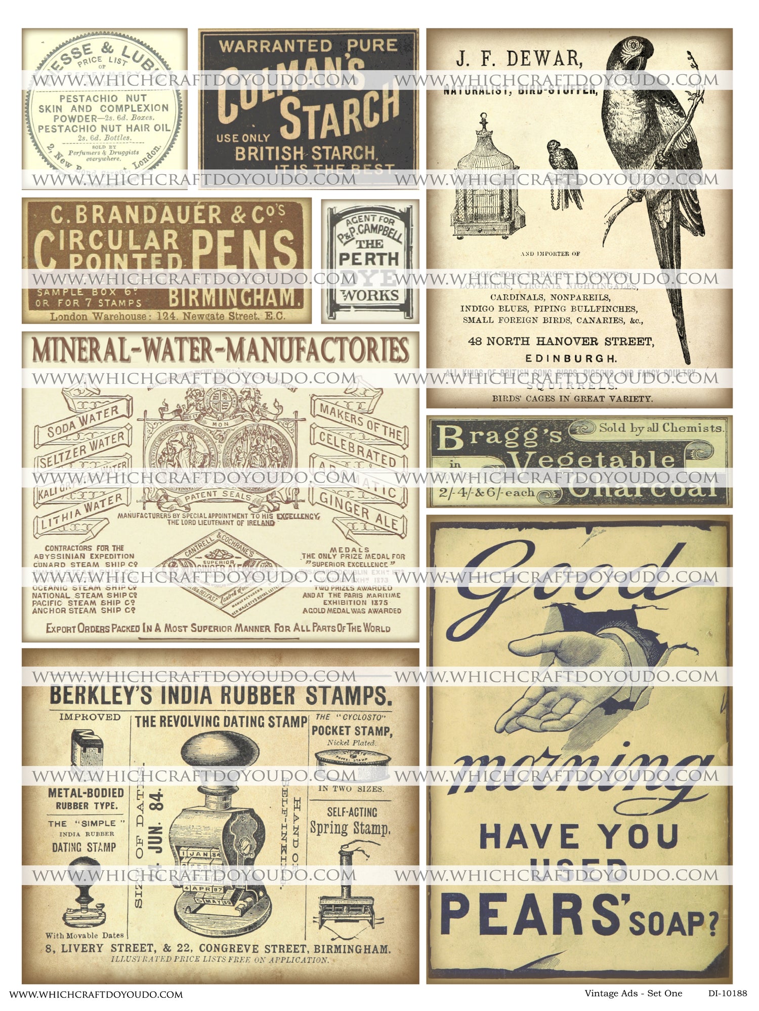 Vintage Ads - Set One - DI-10188 - Digital Download