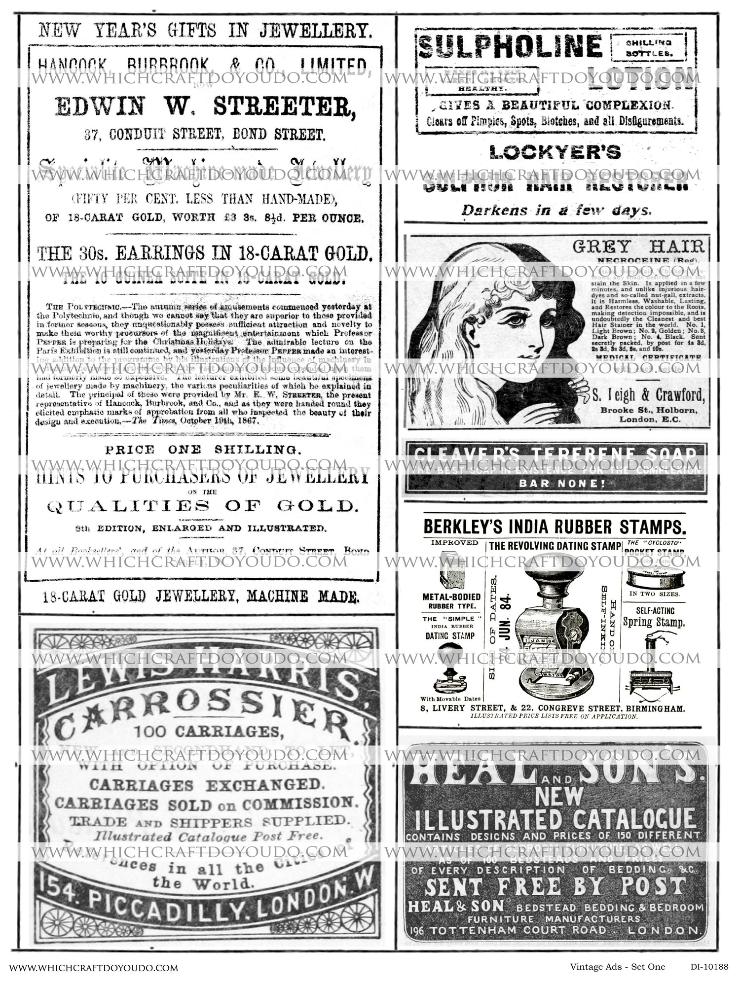 Vintage Ads - Set One - DI-10188 - Digital Download