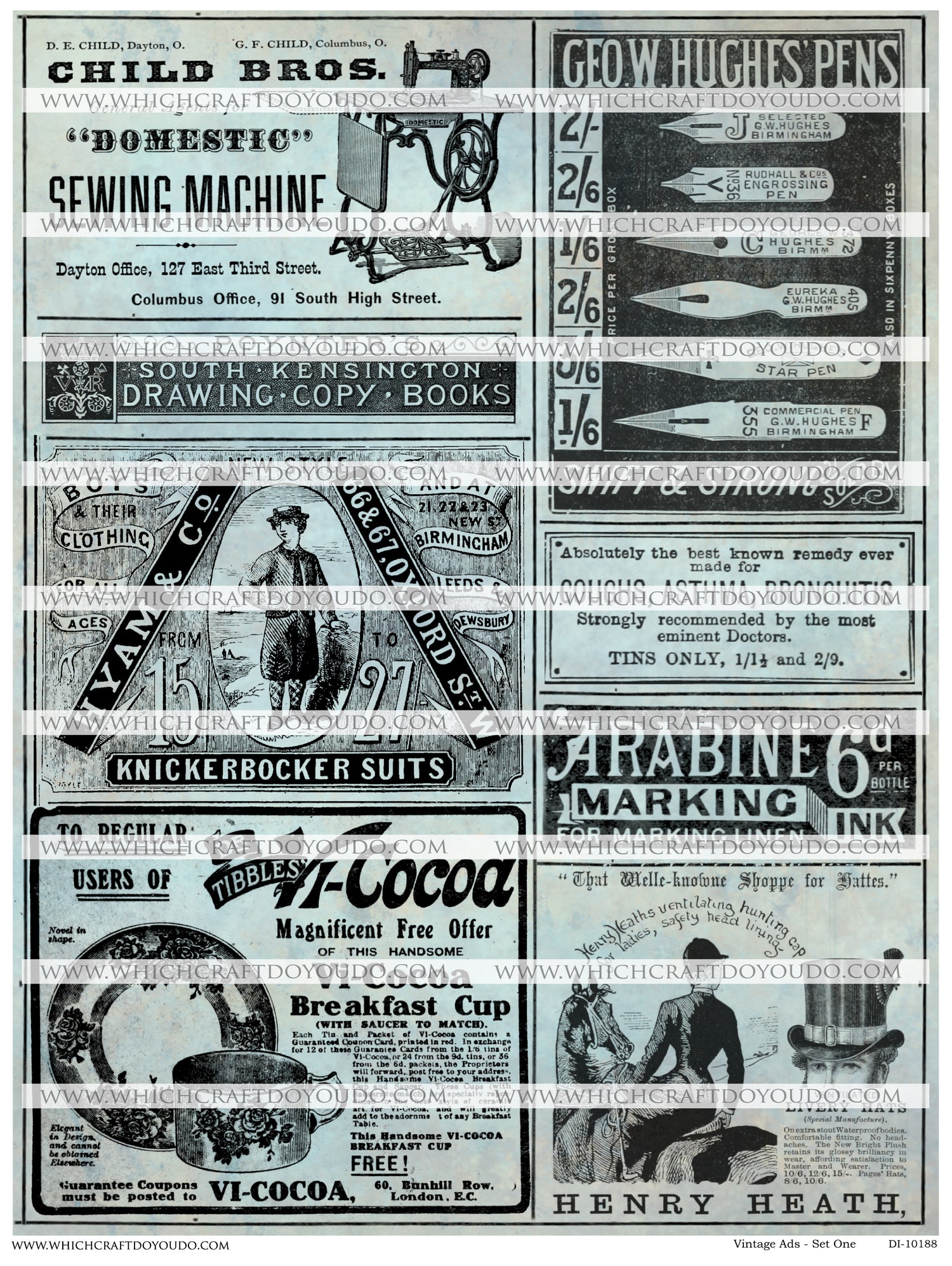 Vintage Ads - Set One - DI-10188 - Digital Download