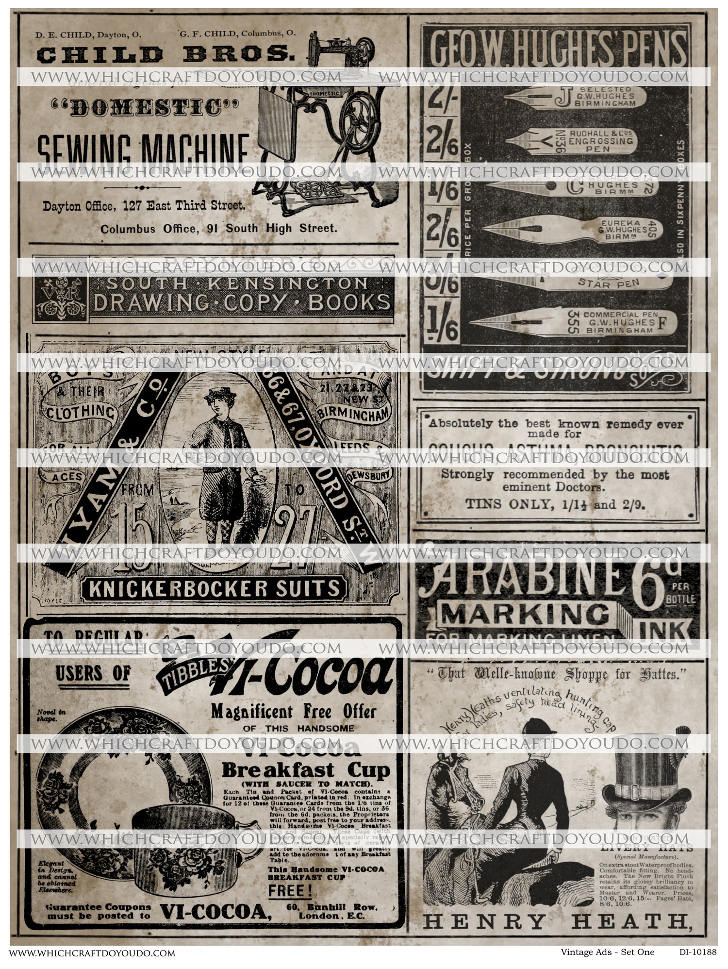 Vintage Ads - Set One - DI-10188 - Digital Download