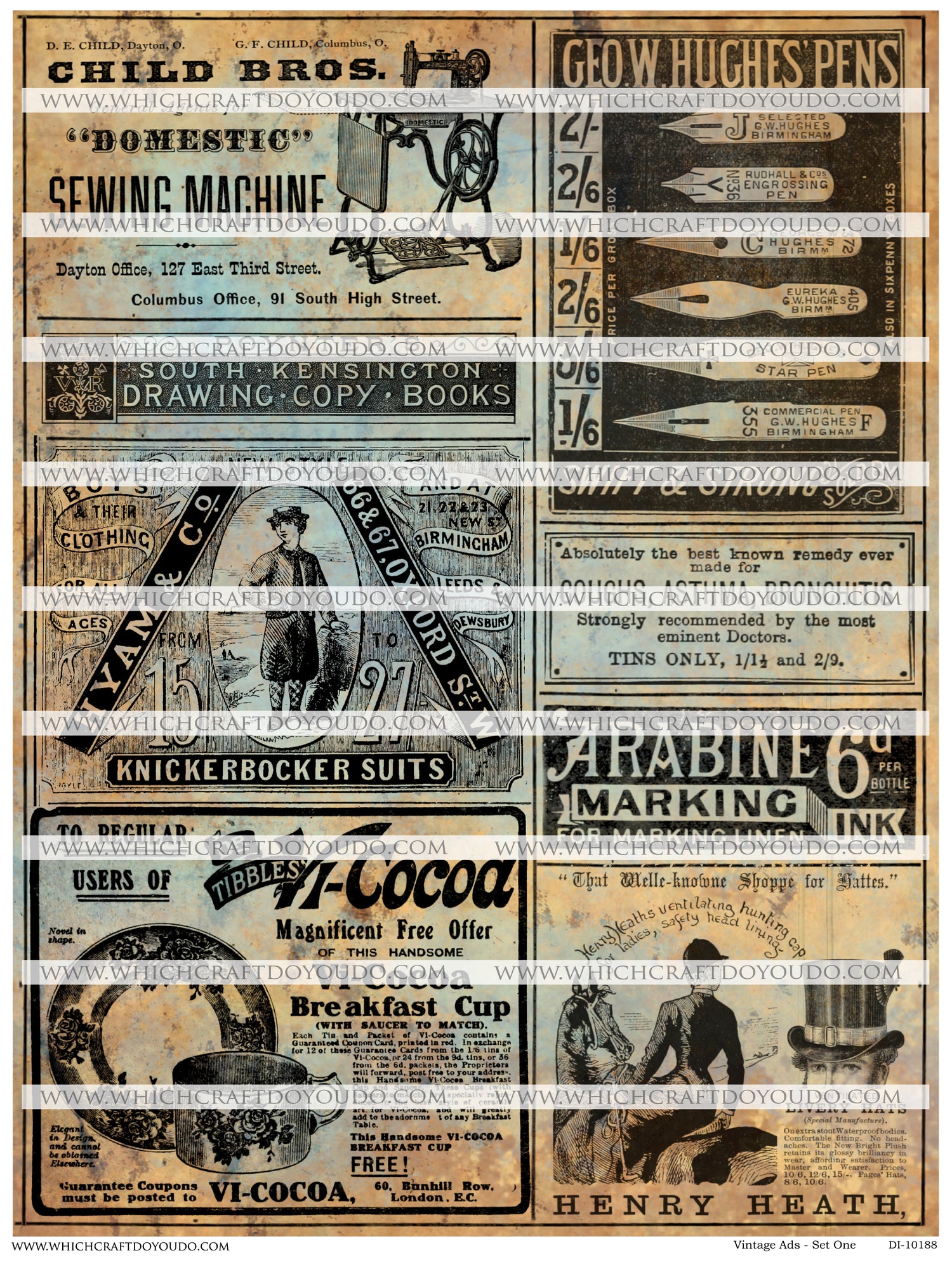 Vintage Ads - Set One - DI-10188 - Digital Download