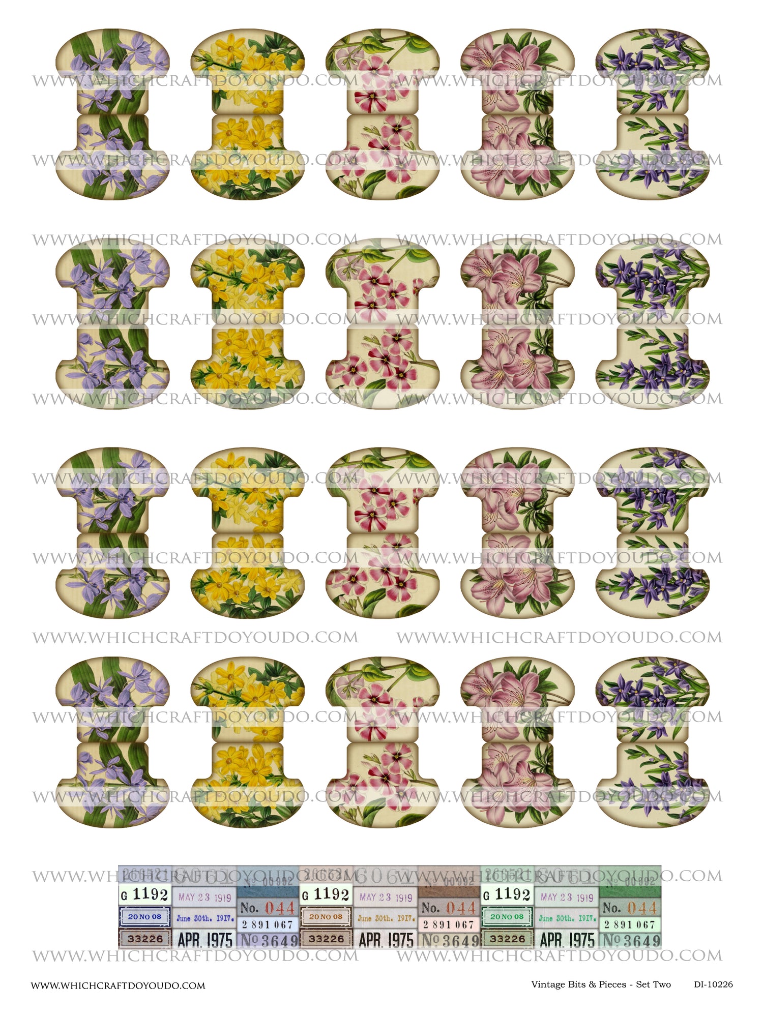 Vintage Bits & Pieces - Set Two - DI-10226 - Digital Download