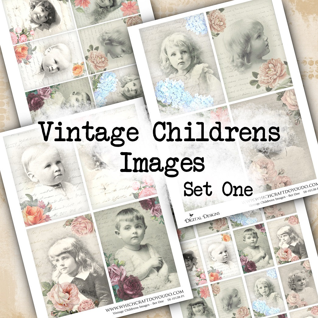 Vintage Childrens Images - Set One - DI-10138 - Digital Download