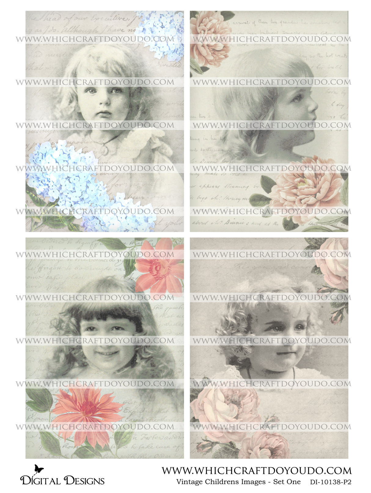 Vintage Childrens Images - Set One - DI-10138 - Digital Download