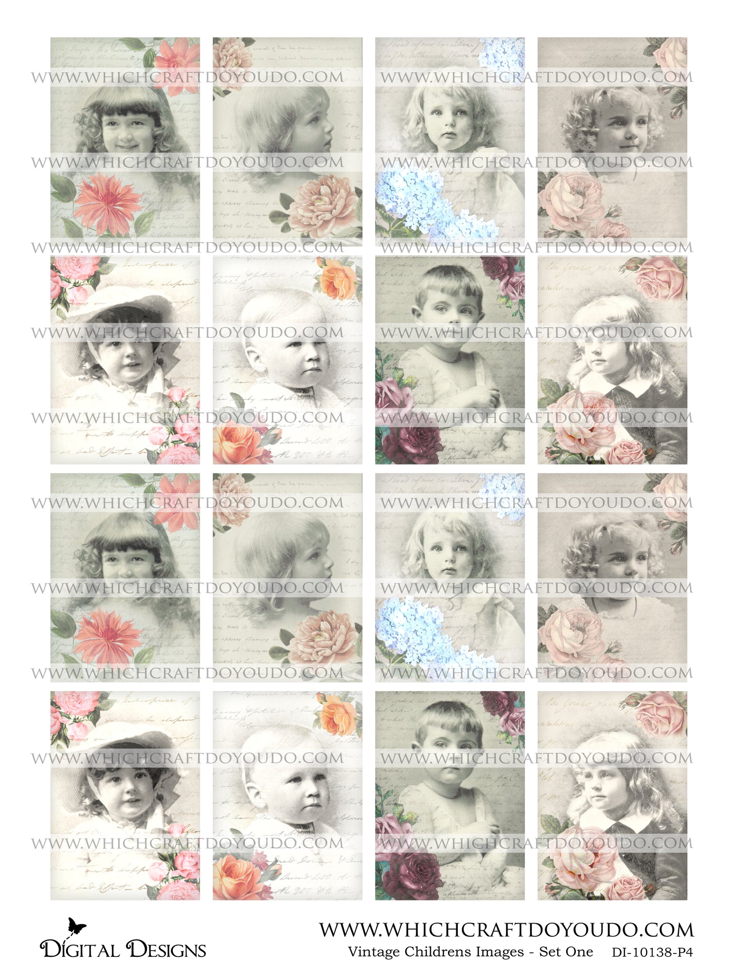 Vintage Childrens Images - Set One - DI-10138 - Digital Download