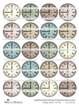 Vintage Clocks - Set One - DI-10148 - Digital Download