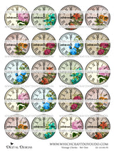 Vintage Clocks - Set One - DI-10148 - Digital Download