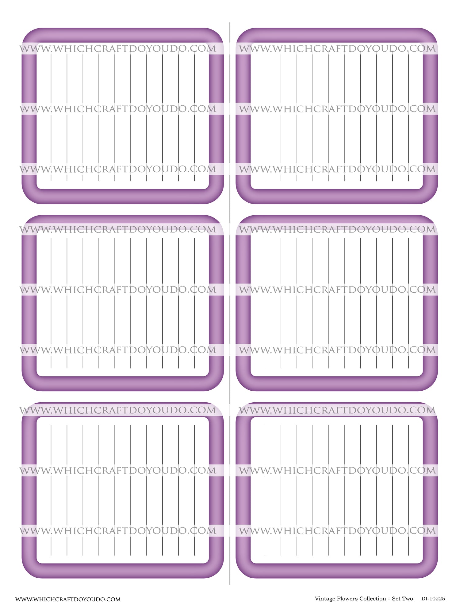 Vintage Flowers Collection - Set Two - DI-10225 - Digital Download