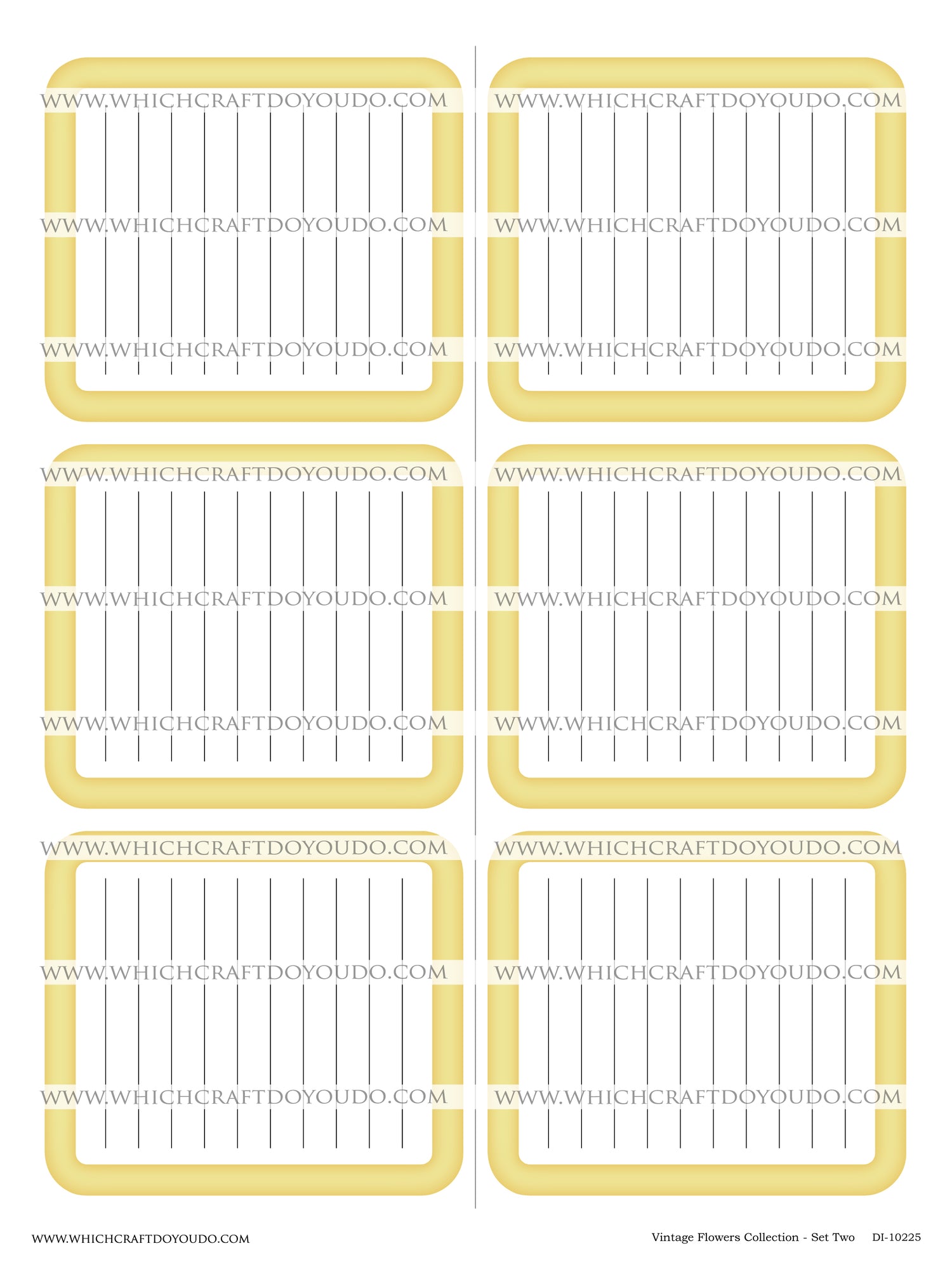 Vintage Flowers Collection - Set Two - DI-10225 - Digital Download