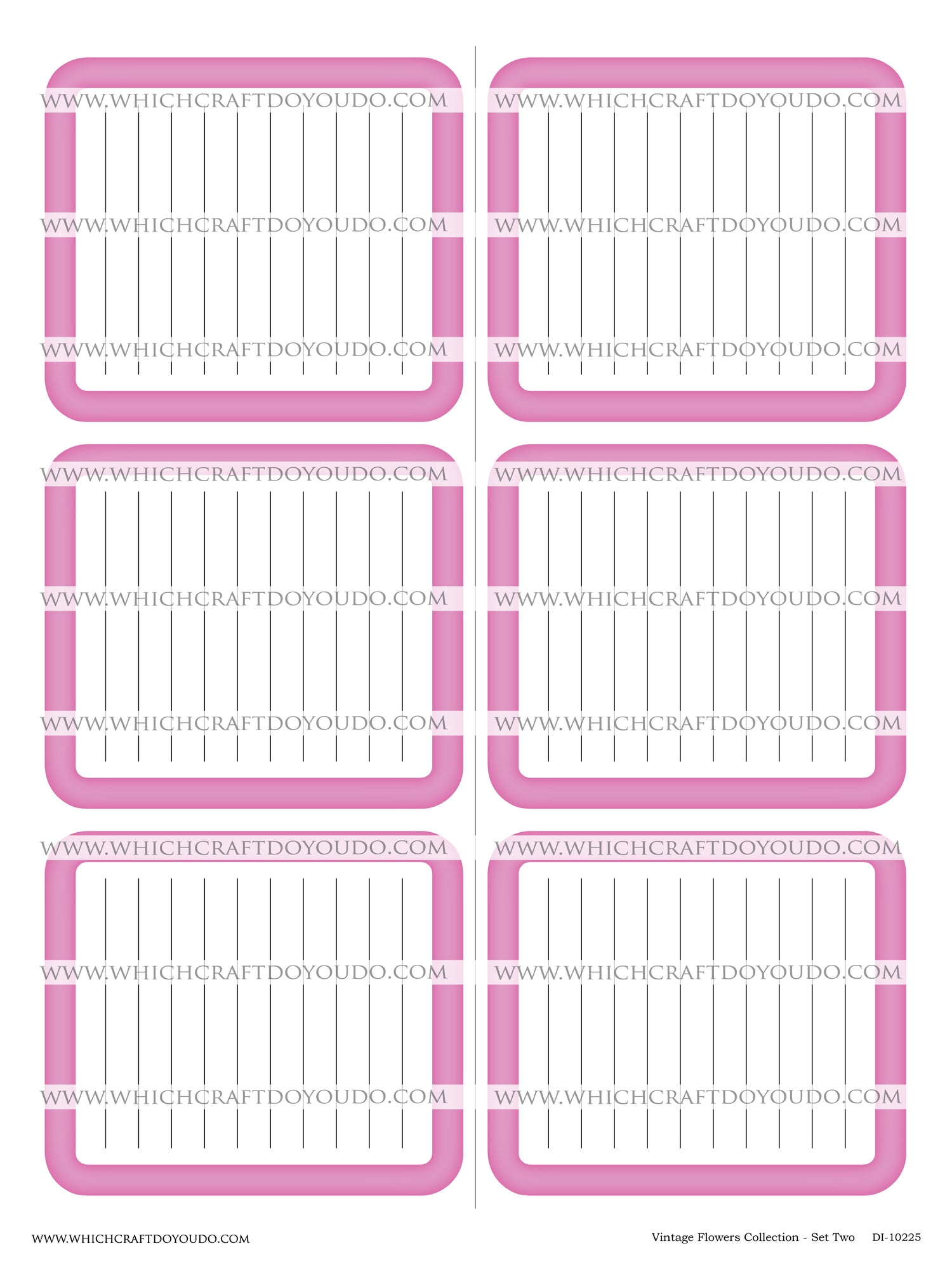 Vintage Flowers Collection - Set Two - DI-10225 - Digital Download