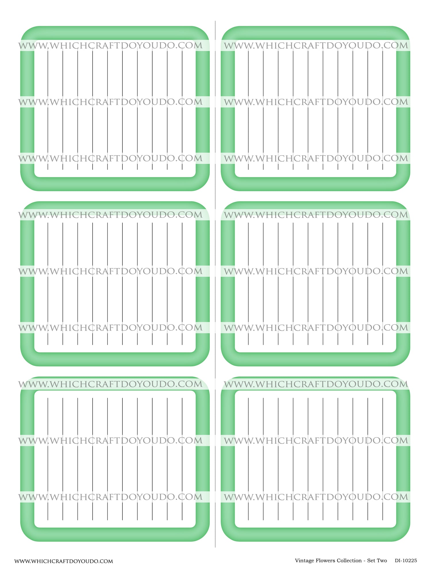 Vintage Flowers Collection - Set Two - DI-10225 - Digital Download