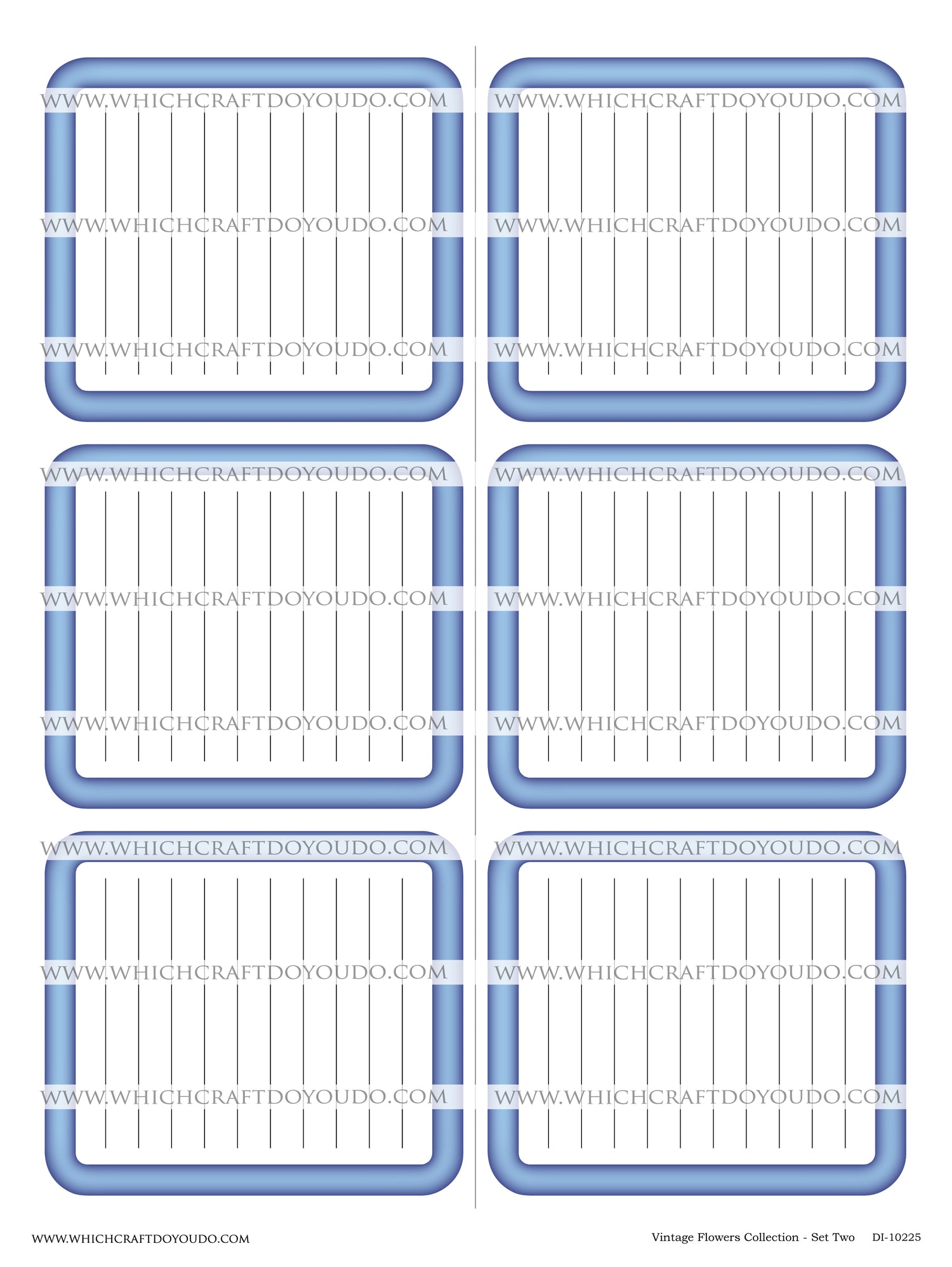 Vintage Flowers Collection - Set Two - DI-10225 - Digital Download