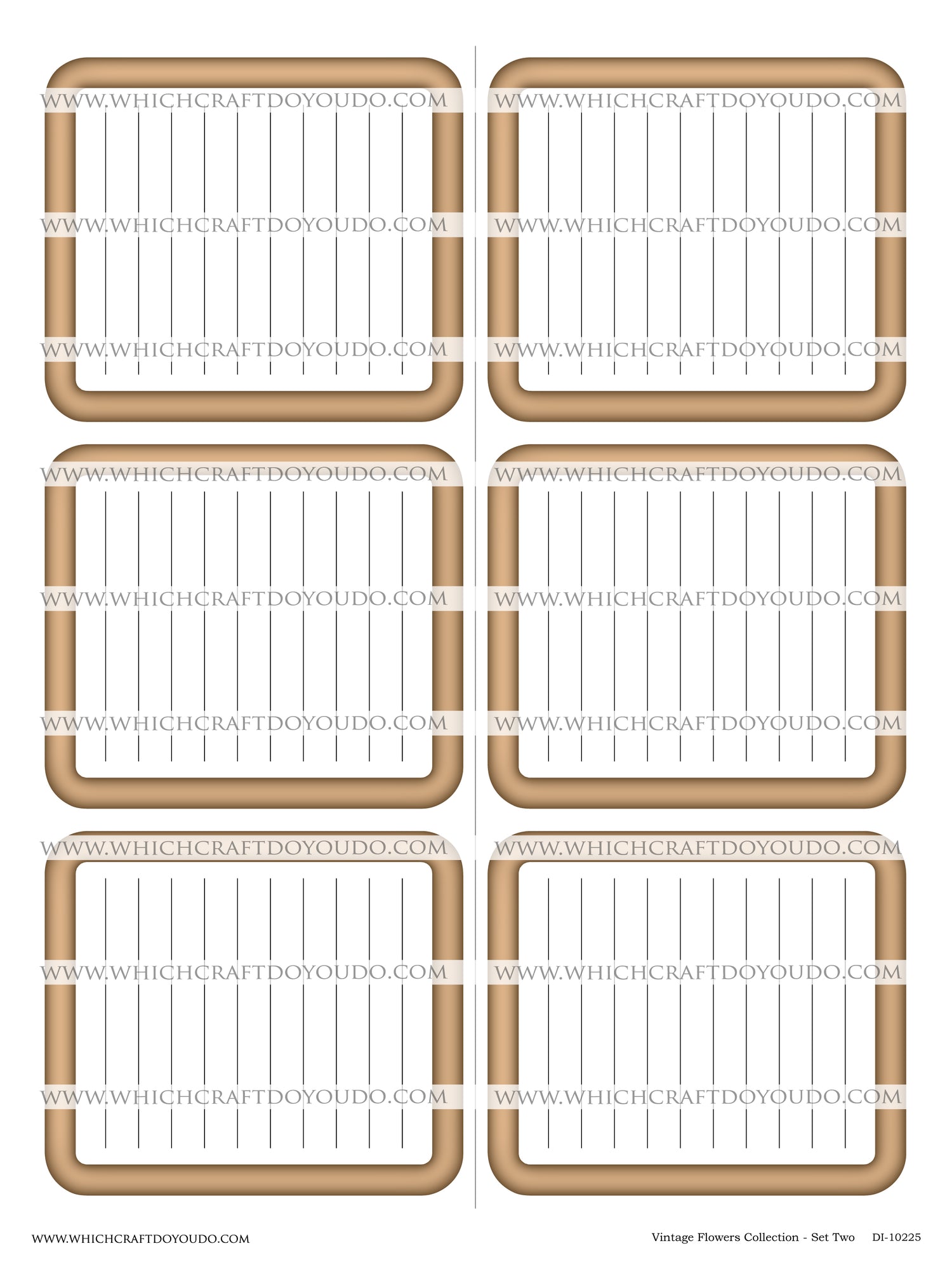 Vintage Flowers Collection - Set Two - DI-10225 - Digital Download